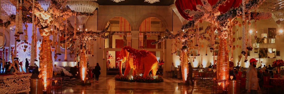 Warmly lit venue interior representing the FNP Venues about us page
