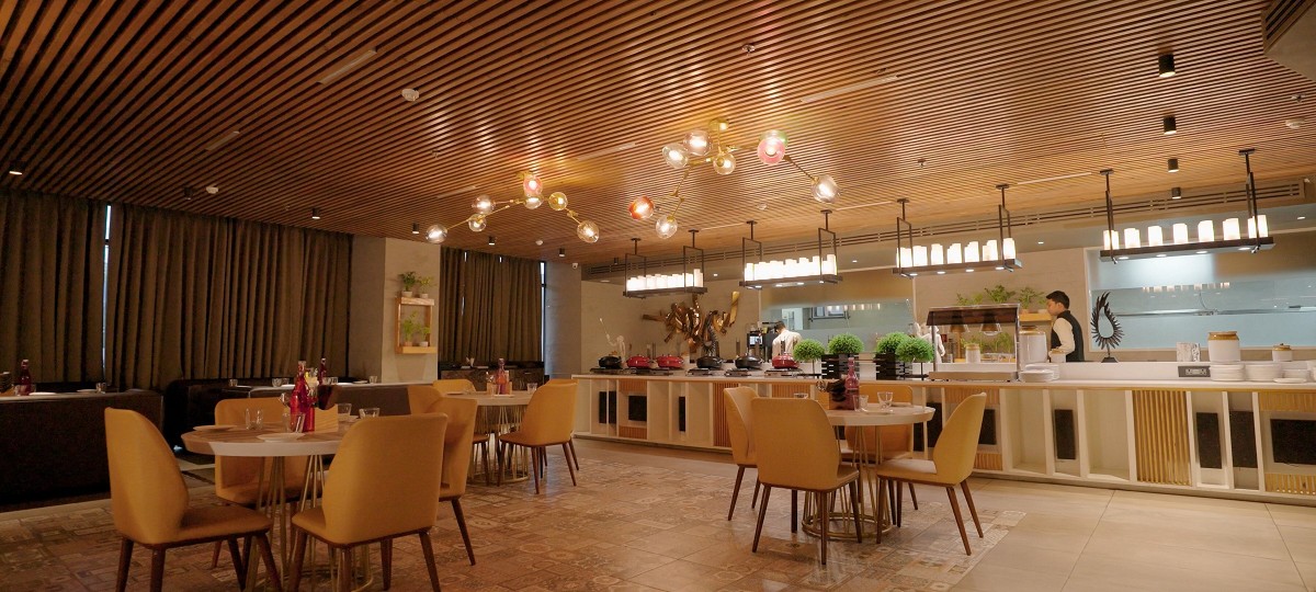 Udman venue interior with elegant decor and warm lighting
