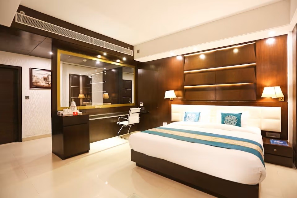 Udman Hotel interior with elegant decor and ambient lighting