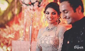 Portrait of bride Tanvi in traditional wedding attire