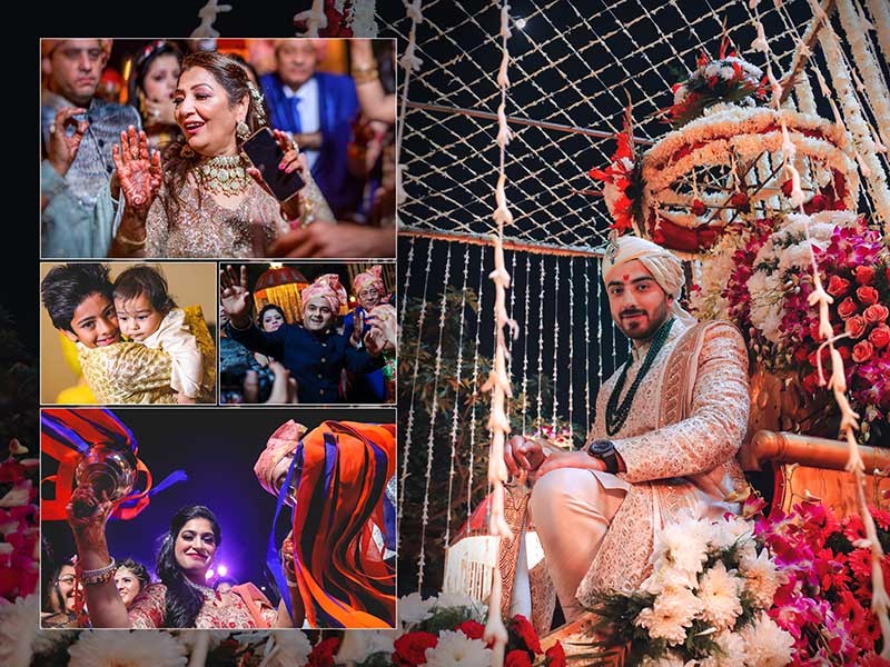 Priyansh and Priyanka at their festive wedding ceremony