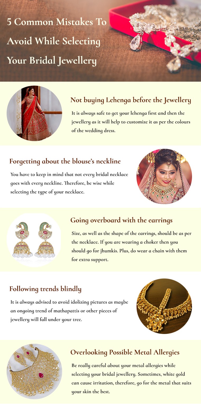 Mistakes To Avoid While Selecting Your Bridal Jewellery