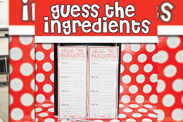 guess the ingredient game at indian Weddings