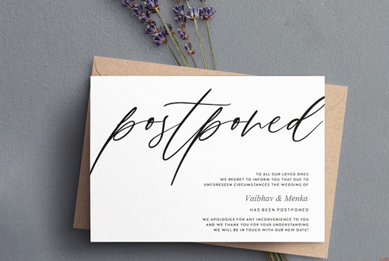 How to inform your guests about wedding-related changes even after sending invites?