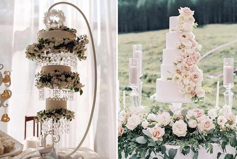 How to style a wedding cake table?