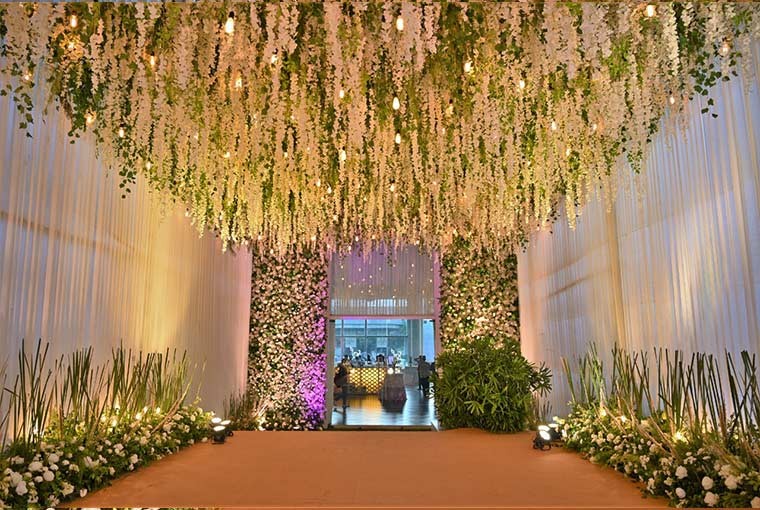 A dreamy setup for an intimate engagement ceremony at The Pavilion!