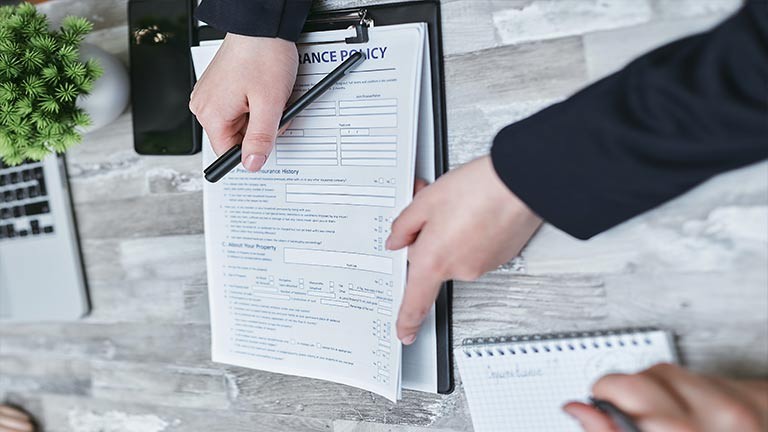 Location insurance and liability insurance