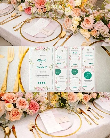 menu allign with decor