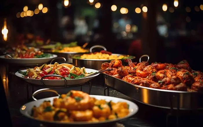 Global Fusion Buffet wedding menu