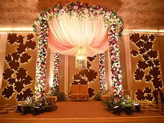 Carved Flower Mandaps