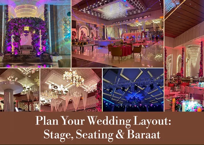 How to Choose the Right Wedding Venue Layout: Stage, Seating & Baraat Flow Planning