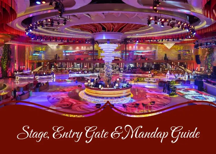 Stage Size, Entry Gate & Mandap Area Guide for Wedding Venues in Delhi NCR