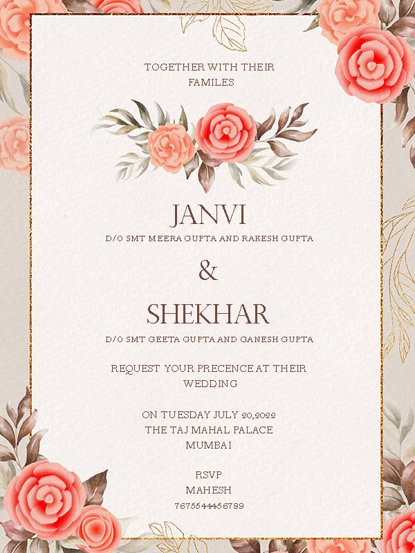 Floral Invite