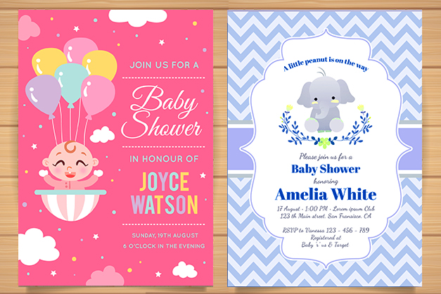 Baby shower invitation