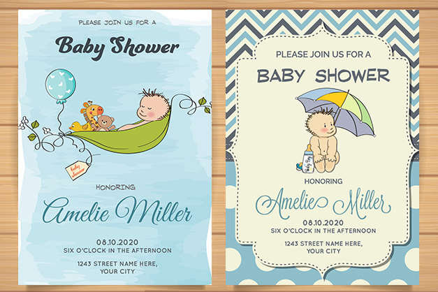 Baby shower invitations cards