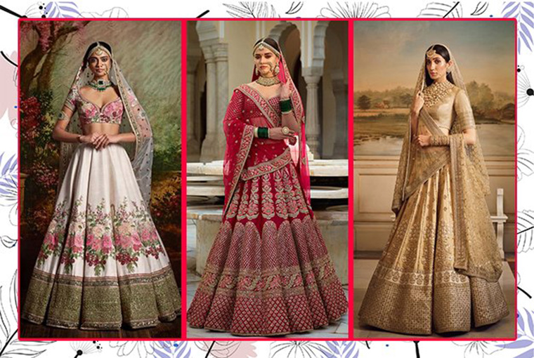 color designer wedding lehenga