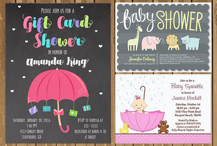 Baby Shower Invitations Card for Wedding