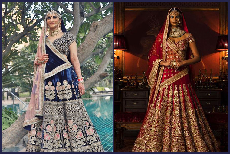 Lehengas for warmer skin tone