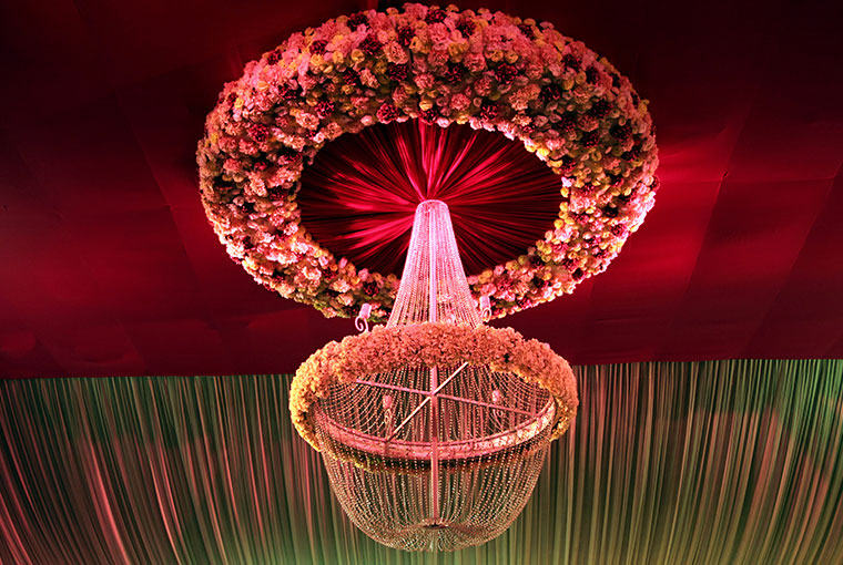 Floral Chandelier with a twist