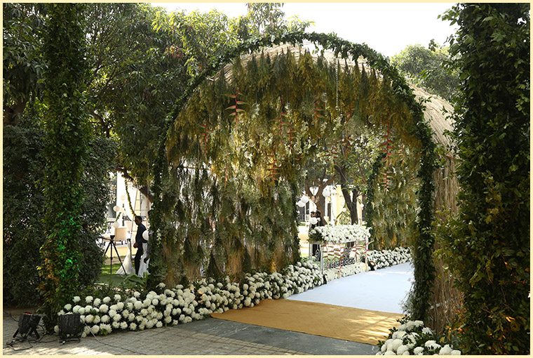 entrance for Summer Wedding venues 