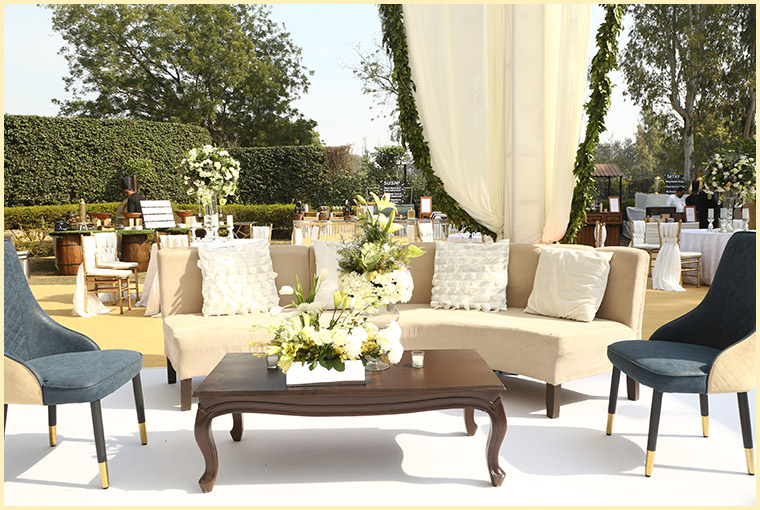 wedding lawns seating area