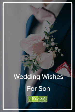 son wedding wishes