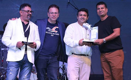 Best Venue Category presented award by EEMA