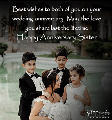2nd wedding anniversary wishes for sister