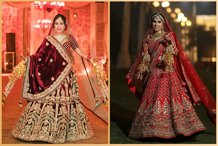 Wearing red to sales an indian wedding