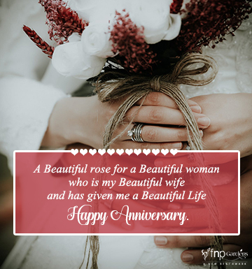 Wedding anniversary wishes for wife