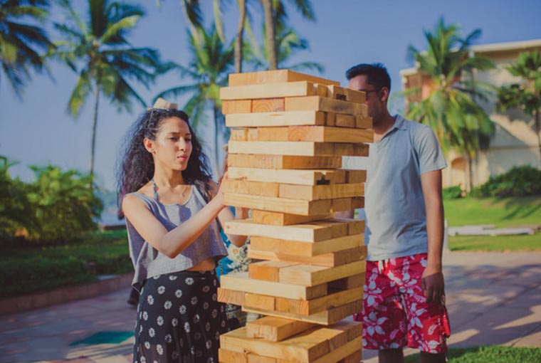 Giant Jenga at Indian Weddings