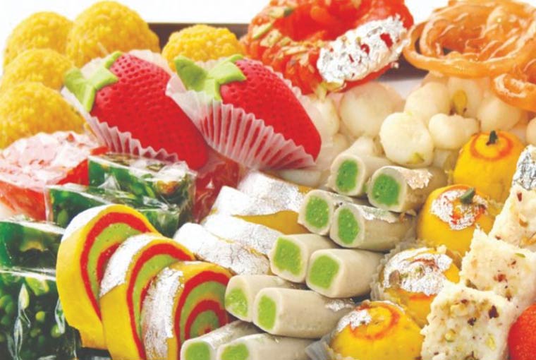 Sweet eat competition at Indian weddings