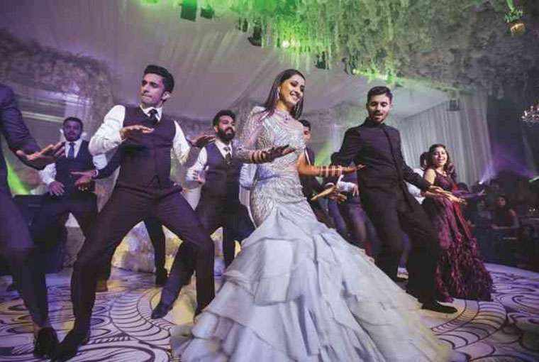 dance battle at Indian Weddings