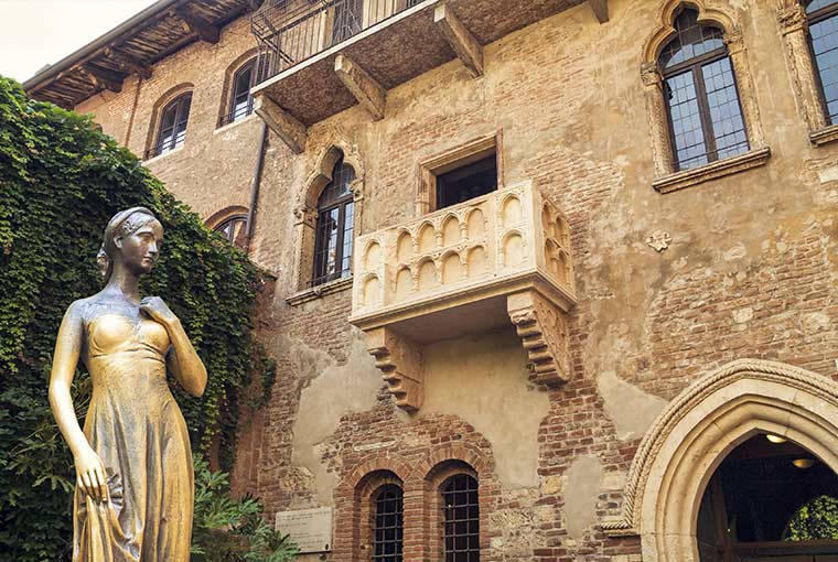 Juliet’s Balcony at Casa di Giulietta, Verona