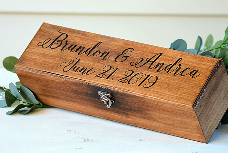 Engraved Wine Box