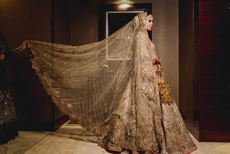 Golden Wedding lehenga