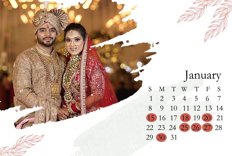 Auspicious Hindu Marriage Dates In January 2023