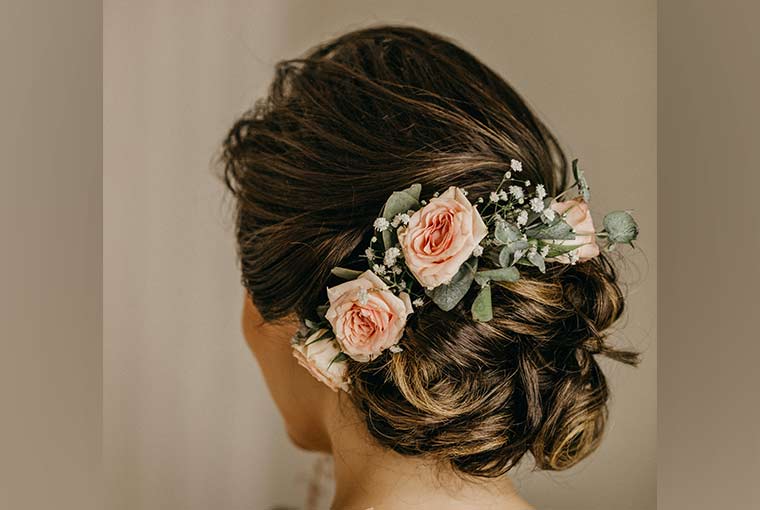 10 Fresh Spring Wedding Hairstyles with Flowers  Make Me Bridal