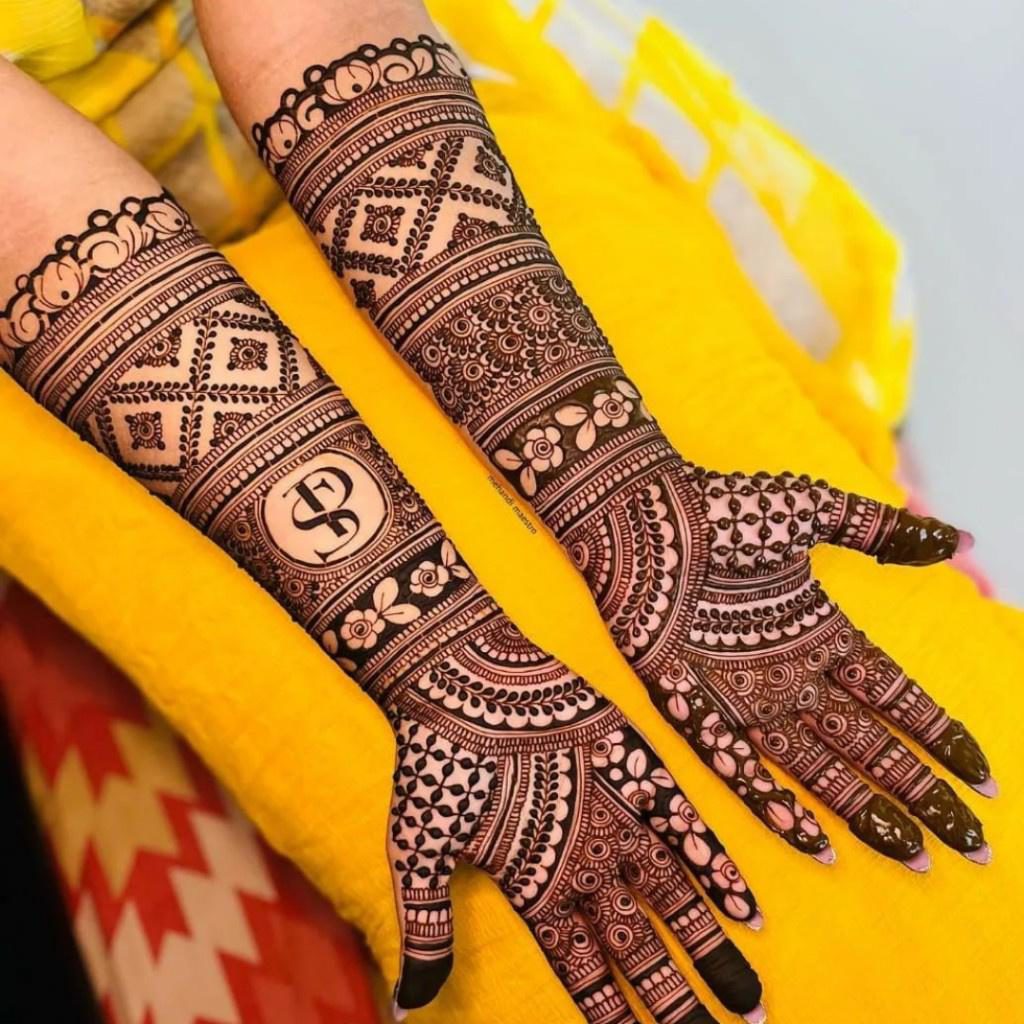 Modern Full Hand Mehendi Design