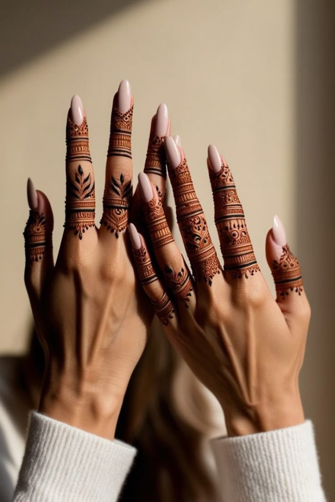 Finger Detailing Only mehndi design