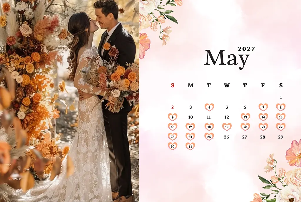 may wedding dates 2027