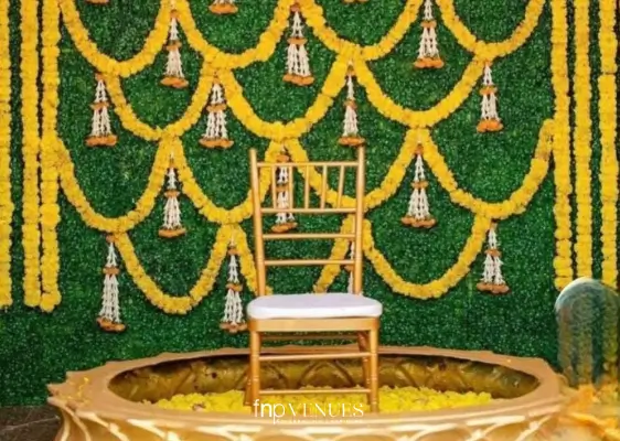 Lemon and Chili Garland Wall haldi ideas