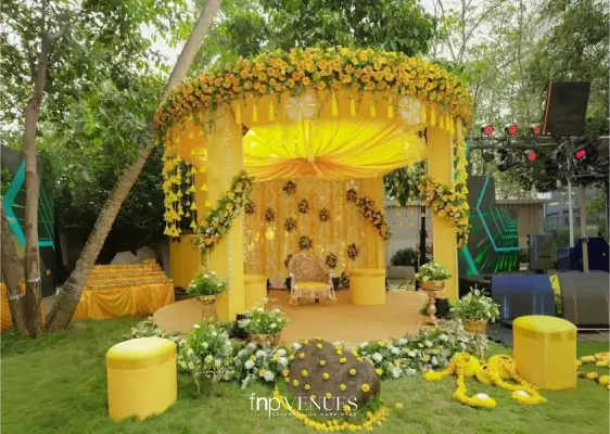 The Marigold Canopy Dream hadli decoration